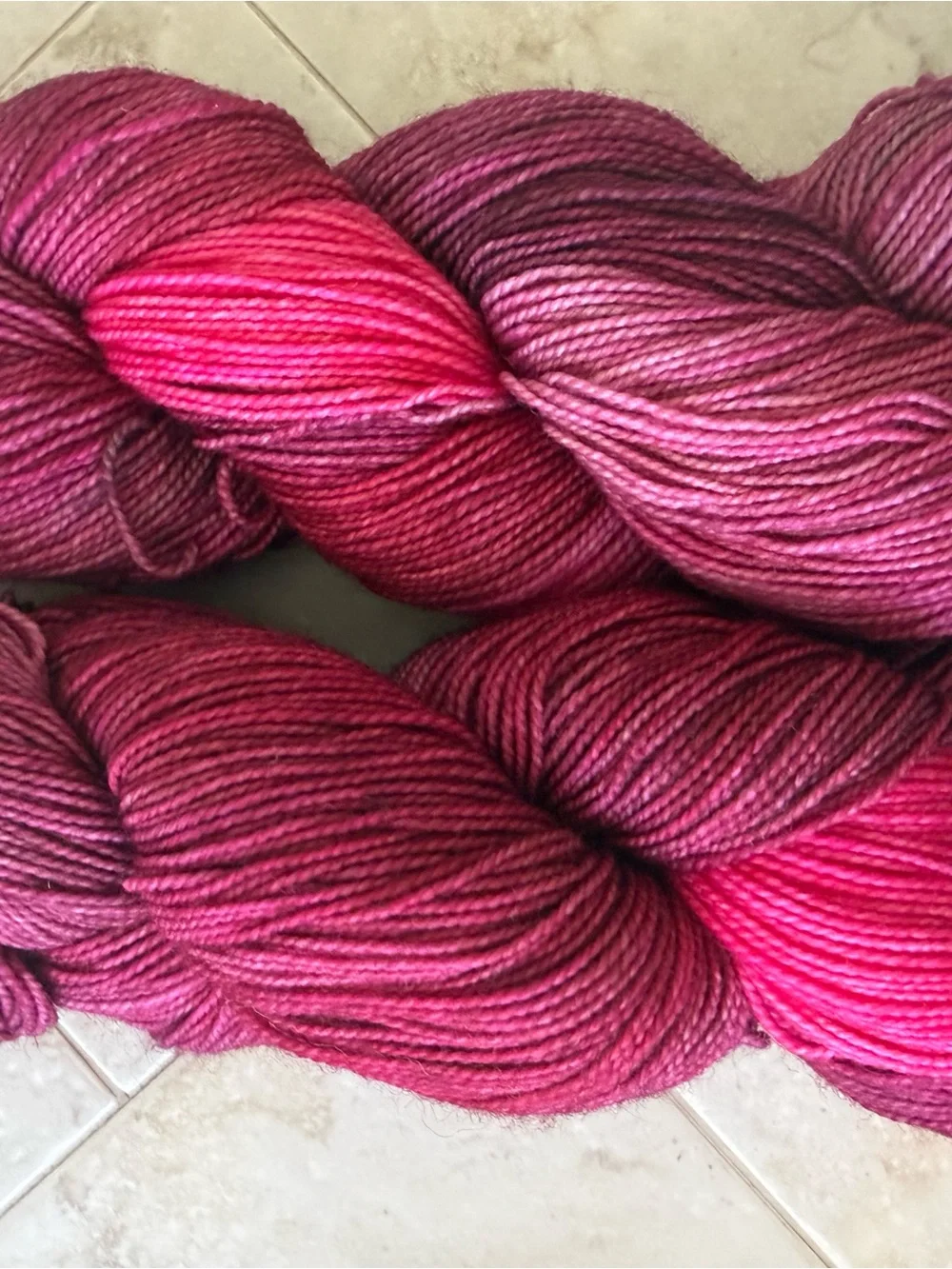 Knit Picks Hawthorne Fingering Yarn - Pink Multi - Rose City